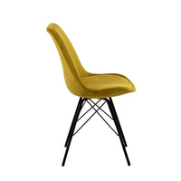 Sedia Lisbon in velluto a coste