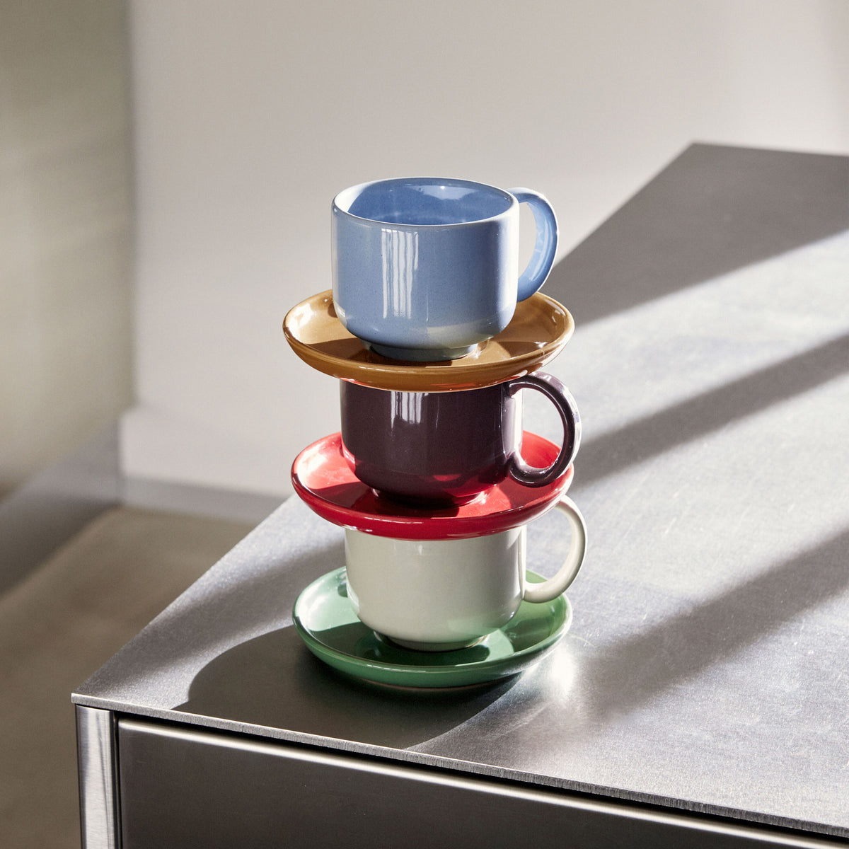 Set piattino e tazzina AMARE (set di 6 pezzi)