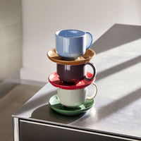 Set piattino e tazzina AMARE (set di 6 pezzi)