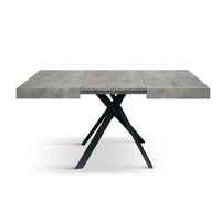 Tavolo allungabile MALMO con gambe incrociare 95x90 cm - 145x90 cm