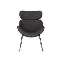 Poltrona Hanoi con struttura in metallo nero