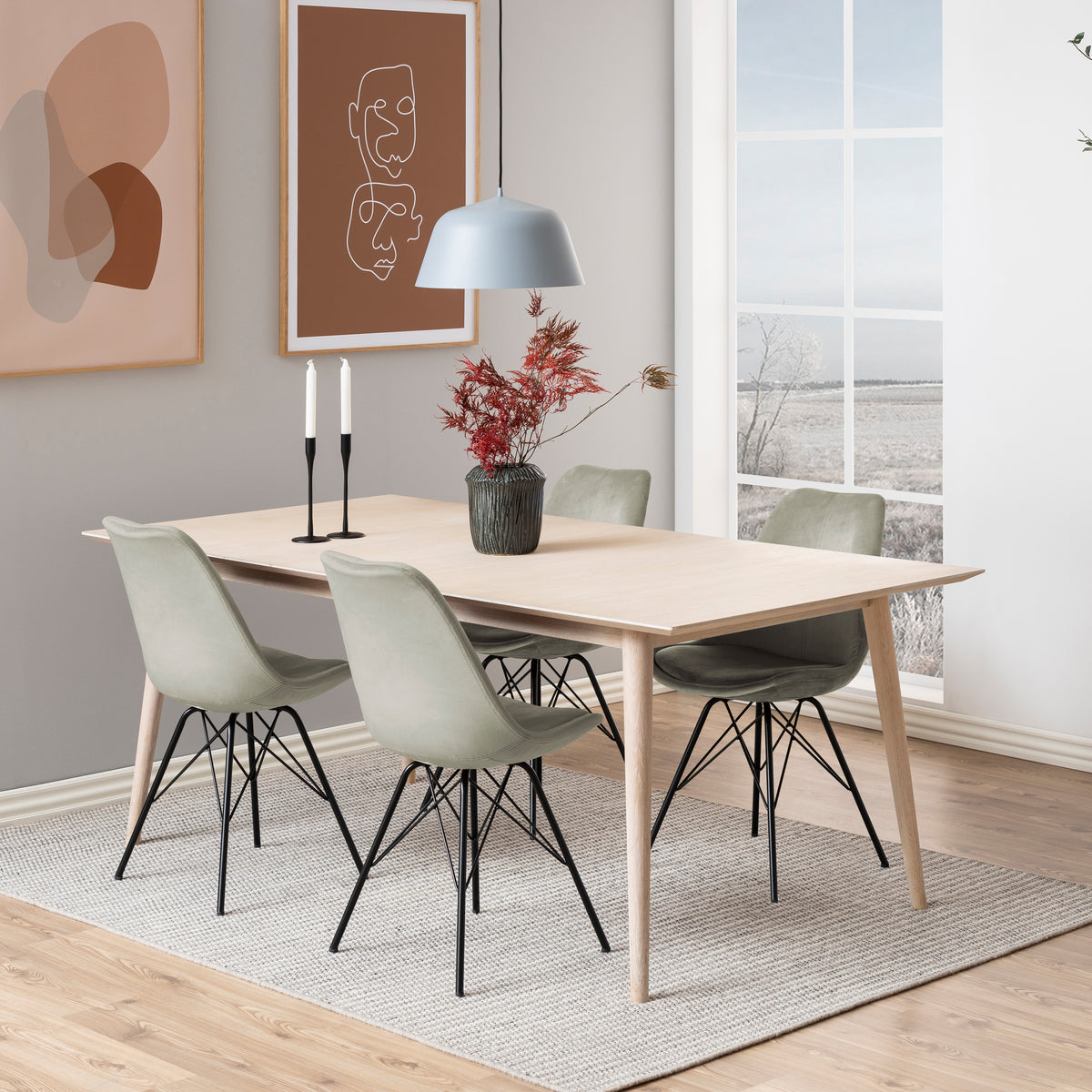 Sedia Lisbon in velluto