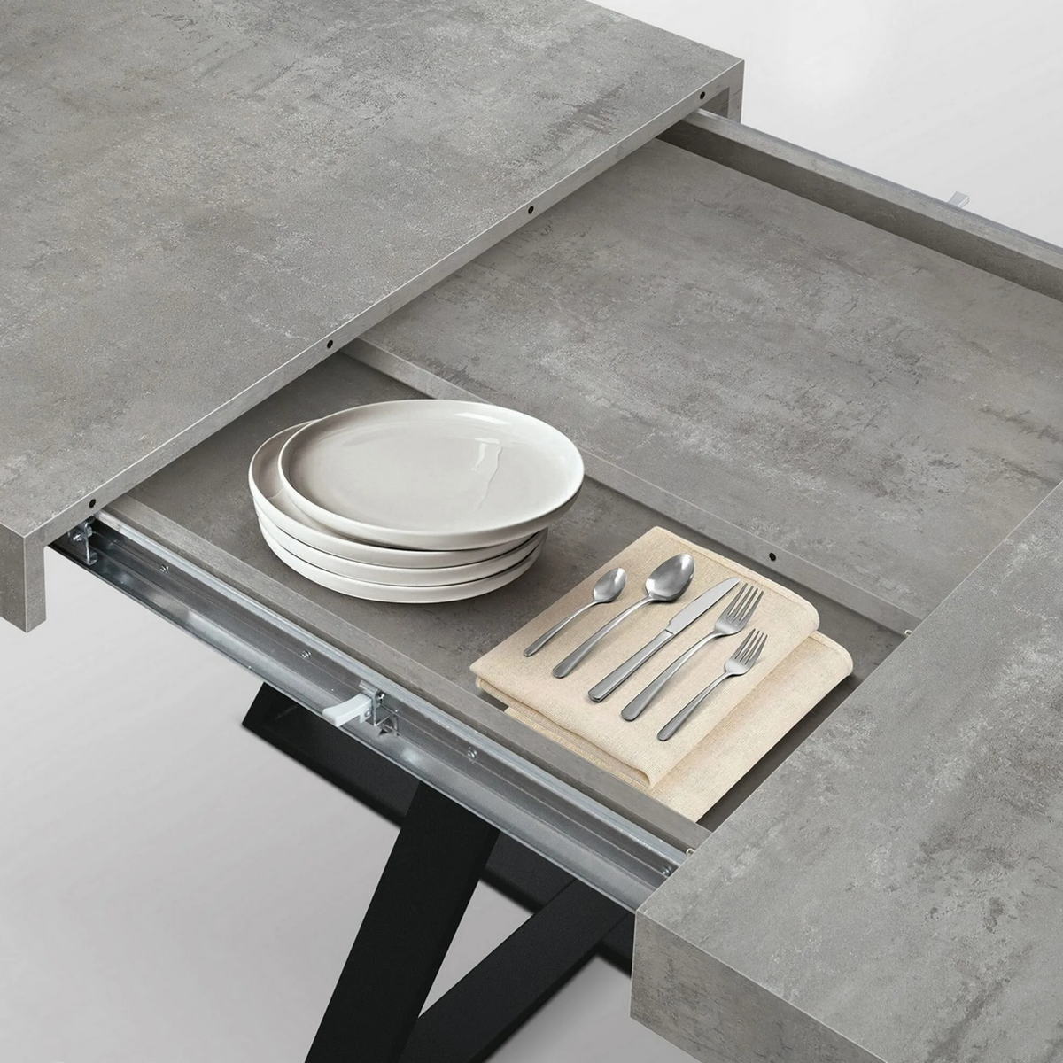 Tavolo allungabile MALMO 95×90 cm – 145 x 90 cm