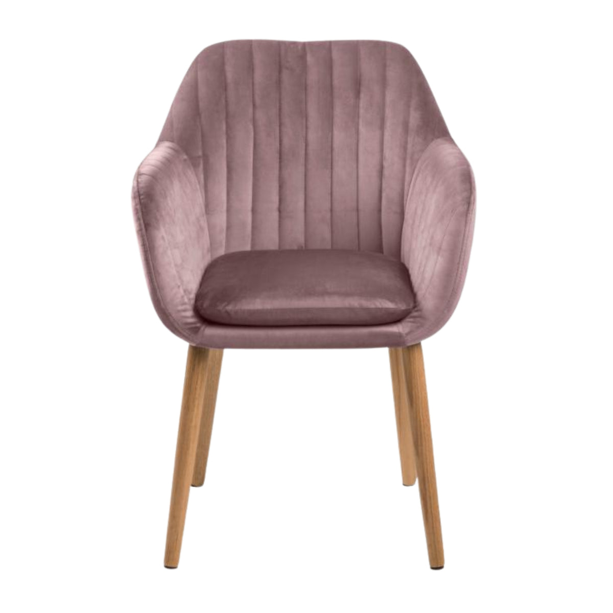 Sedia con braccioli Eris con gambe in legno