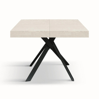 Tavolo allungabile MALMO con gambe incrociare 95x90 cm - 145x90 cm