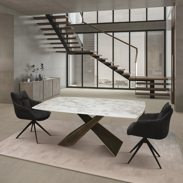 Tavolo allungabile Milano 180x90 -260x90 cm piano a botte