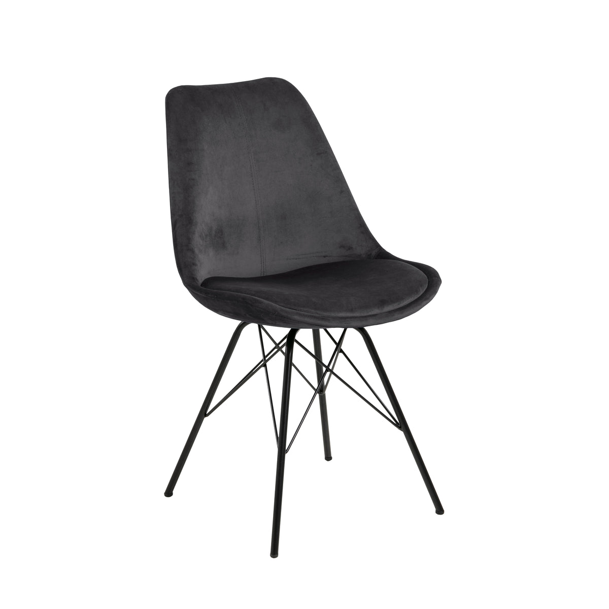 Sedia Lisbon in velluto