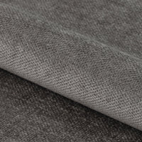 Dettaglio del tessuto grigio della sedia Brooke, con trama elegante e resistente per un design sofisticato.