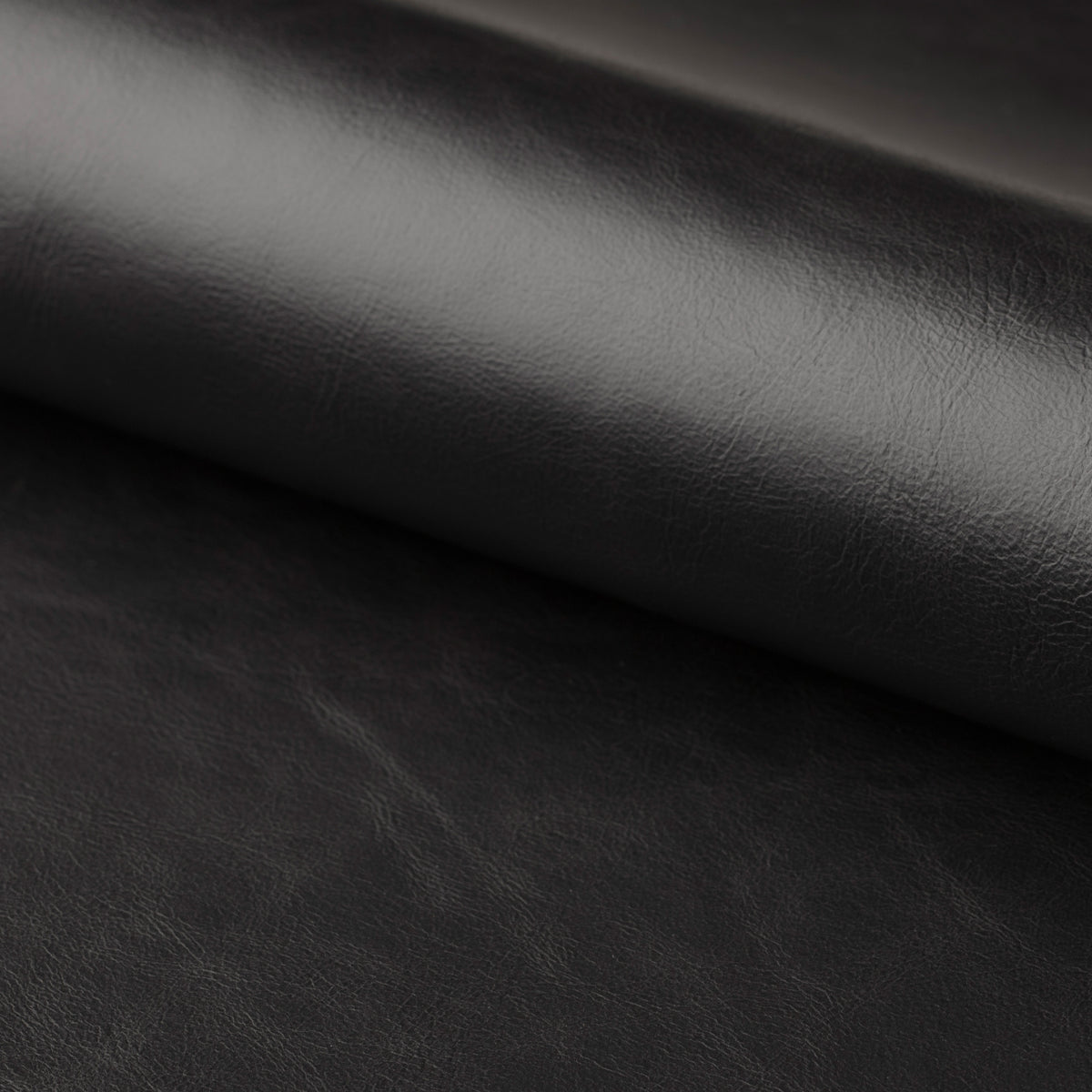 Sedia Luna in ecopelle nera